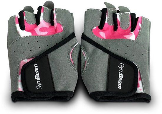 BeastPink GymBeam Camo fitnesshandschoenen voor dames Roze S