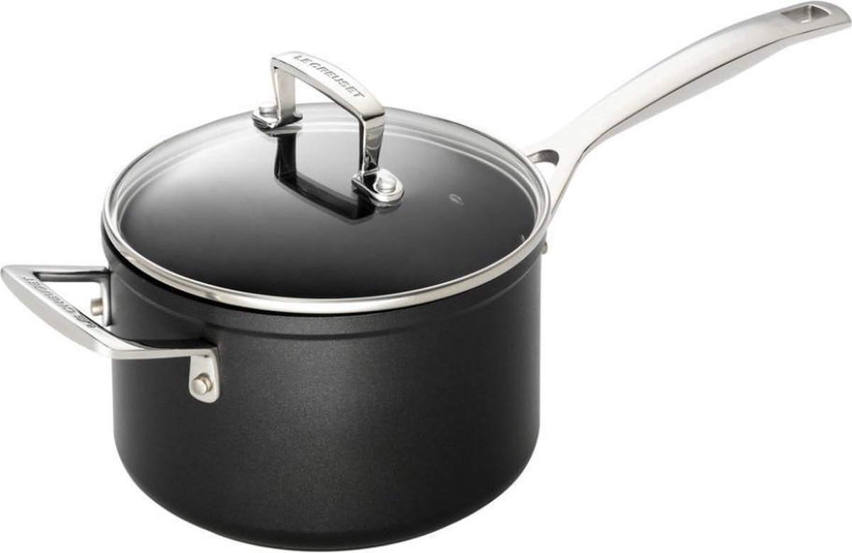 Le Creuset Steelpan 18 cm Met Glazen Deksel 2,8 Liter