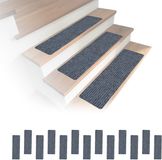 Relaxdays Trapmatten - 16 stuks - 65x20 cm - lichtgrijs