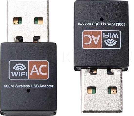 Kebidu Draadloze WiFi Adapter USB 600 Mbps Band 2.4 + 5.8 Ghz 802.11ac Wi-fi Antenne PC Netwerkkaart Dual Band Lan Ethernet Ontvanger