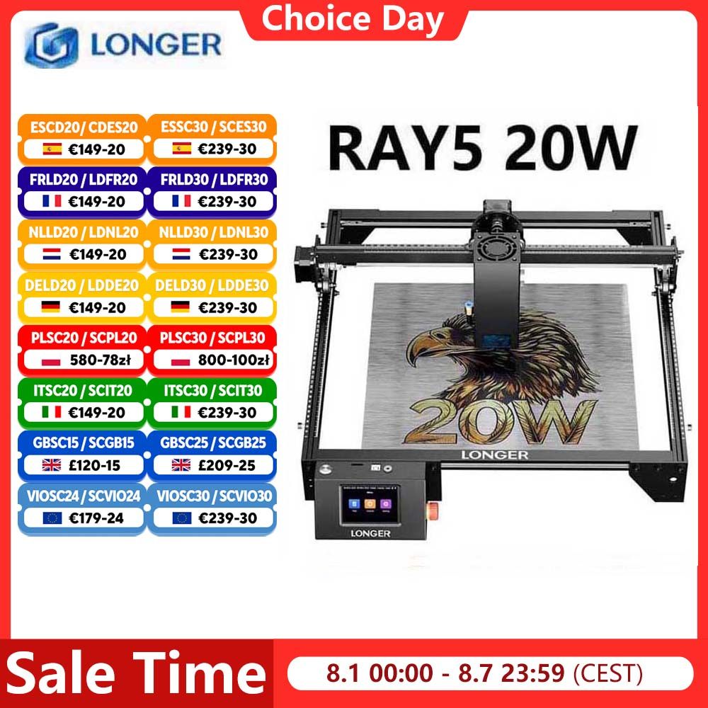 Longer LANGER RAY5 20W Lasergraveerder