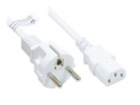 Alcasa P0030-W015 netsnoer Wit 1,5 m CEE7/7 naar C13