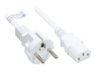 Alcasa P0030-W015 netsnoer Wit 1,5 m CEE7/7 naar C13