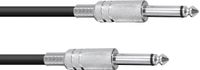 Omnitronic Jack cable 6.3 mono 3m bk