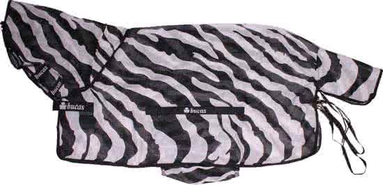 Bucas Vliegendeken Buzz-off Zebra Full Neck - Zebra - 195
