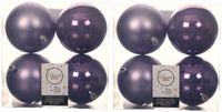 Decoris Grandes boules de Noël - 16 pièces - Lilas Violet - 10 cm - Plastique