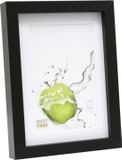 Deknudt Frames Basic zwart hoog profiel in hout MDF met pptt - bestelmaat=kadermaat fotomaat 50x70 cm