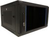 DSIT 6U wandkast met glazen deur - geperforeerde zijpanelen 600x600x368mm (BxDxH) - serverbehuizing - serverrack - serverkast - 19 inch