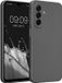 kwmobile metallic telefoonhoesje van TPU - geschikt voor Samsung Galaxy A17 4G / 5G - Flexible case voor smartphone - In metallic grijs