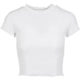 Urban Classics Crop top côtelé court Blanc XS