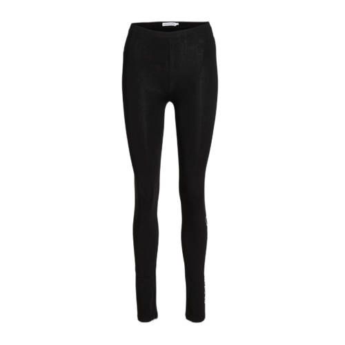 CALVIN KLEIN JEANS legging met logo zwart/wit
