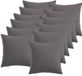 vidaXL Coussin décoratif Heerlen Gris clair 45 x 45 cm Tissu