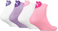PUMA kids 4P quartersokken heart logo multi