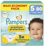 Pampers Premium Protection Maat 5, 80 Luiers, 11-16kg