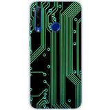 1001 coques Huawei Honor 20 Lite Bedrukt siliconen hoesje Texture circuit geek