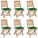 VidaXL Chaise de jardin Assise capitonnée Bois d'acacia Vert