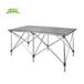 BRS BRS Z32 Table de camping multi-personne, portable, pliable, hauteur réglable, en aluminium, 126,5 cm × 69 cm (49,80 pouces × 27,17 pouces)