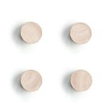 Zeller-Present Handels GmbH 11244 magneetset Wood, 4-delig, hout, ca. Ø 2,2 x 1,5 cm