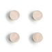 Zeller-Present Handels GmbH 11244 magneetset Wood, 4-delig, hout, ca. Ø 2,2 x 1,5 cm