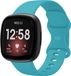Strap-it bracelet de montre connectée - silicone - aqua - adapté pour Fitbit Versa 3 / 4, Sense / 2 - Taille S