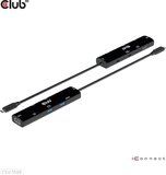 CLUB3D USB4 Gen3x2 Type-C 6-in-1 Hub - HDMI 8K60Hz / 4K120Hz, 2x USB-A, Ethernet, 2x USB-C