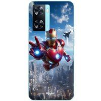 Maniacase Etui Oppo A57s 4G Iron Man Attack