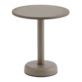 Muuto Linear Steel Table Basse Taupe Ø 42 x h. 47 cm.