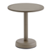 Muuto Linear Steel Table Basse Taupe Ø 42 x h. 47 cm.