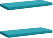 vidaXL 2-delige Bankkussens VUGHT 100% Polyester Turquoise