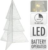 Overige Merken Kerstboom Vouwbaar Met Led Timer 50Cm Wit