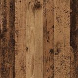 vidaXL - Displaykast - Muurmontage - Bewerkt hout - Oudhout - 100 x 8,5 x 50 cm