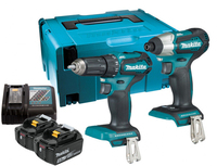 Makita Makita DLX2220TJ 18V Li-Ion Accu Boor-/schroefmachine (DDF483) & Slagschroevendraaier (DTD155) Combiset (2x 5,0Ah Accu) In Mbox - Koolborstelloos