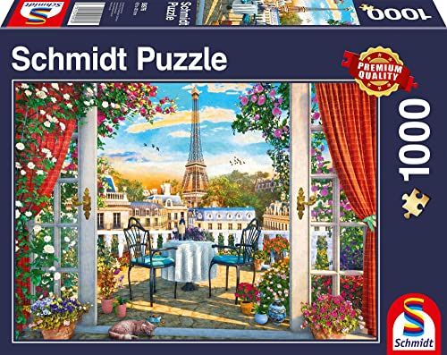 Schmidt Spiele Terrasse in Paris - 1000 Teile - Puzzel voor volwassenen