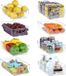 Shenzhen Haorui Industrial Technology Co., Ltd. Ensemble d'organisateurs de réfrigérateur avec poignée, garde-manger empilable, organisateur de cuisine, ensemble de boîtes de rangement en PET de 8 pièces pour réfrigérateur, armoires, étagères, cosmétiques, garde-manger, bureau, sans BPA
