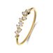 Lucardi Dames 14 Karaat gouden ring diamant 0,15