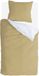 Byrklund Dekbedovertrek Side Way - 140x220 - 100% Katoen - Okergeel / Wit