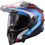 LS2 MX701 Explorer C Frontier II Wit Blauw 06 Adventure Motorhelm - Maat S