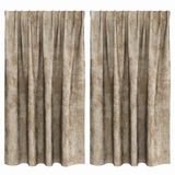 vidaXL Velvet Gordijnen 2 stuks Champagne 140 x 140 cm Fluweel