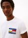 Tommy Hilfiger Heren T-shirt L Katoen Wit Korte mouw Regular Fit