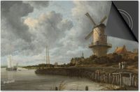 Dietrix Inductie Beschermer - 78x52cm - Oude Meesters - van Ruisdael Molen Wijk bij Duurstede