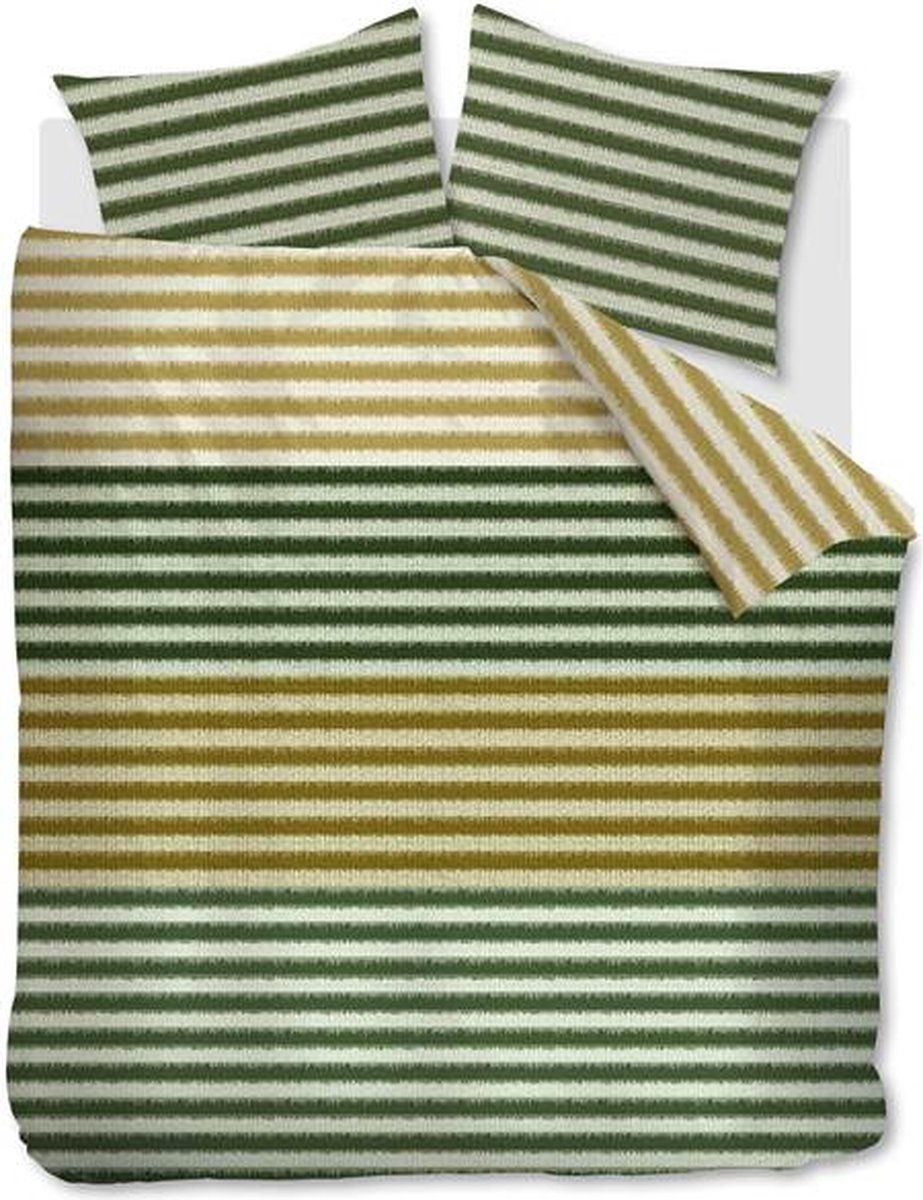 Beddinghouse Misha Dekbedovertrek - Tweepersoons - 200x200/220 cm - Green