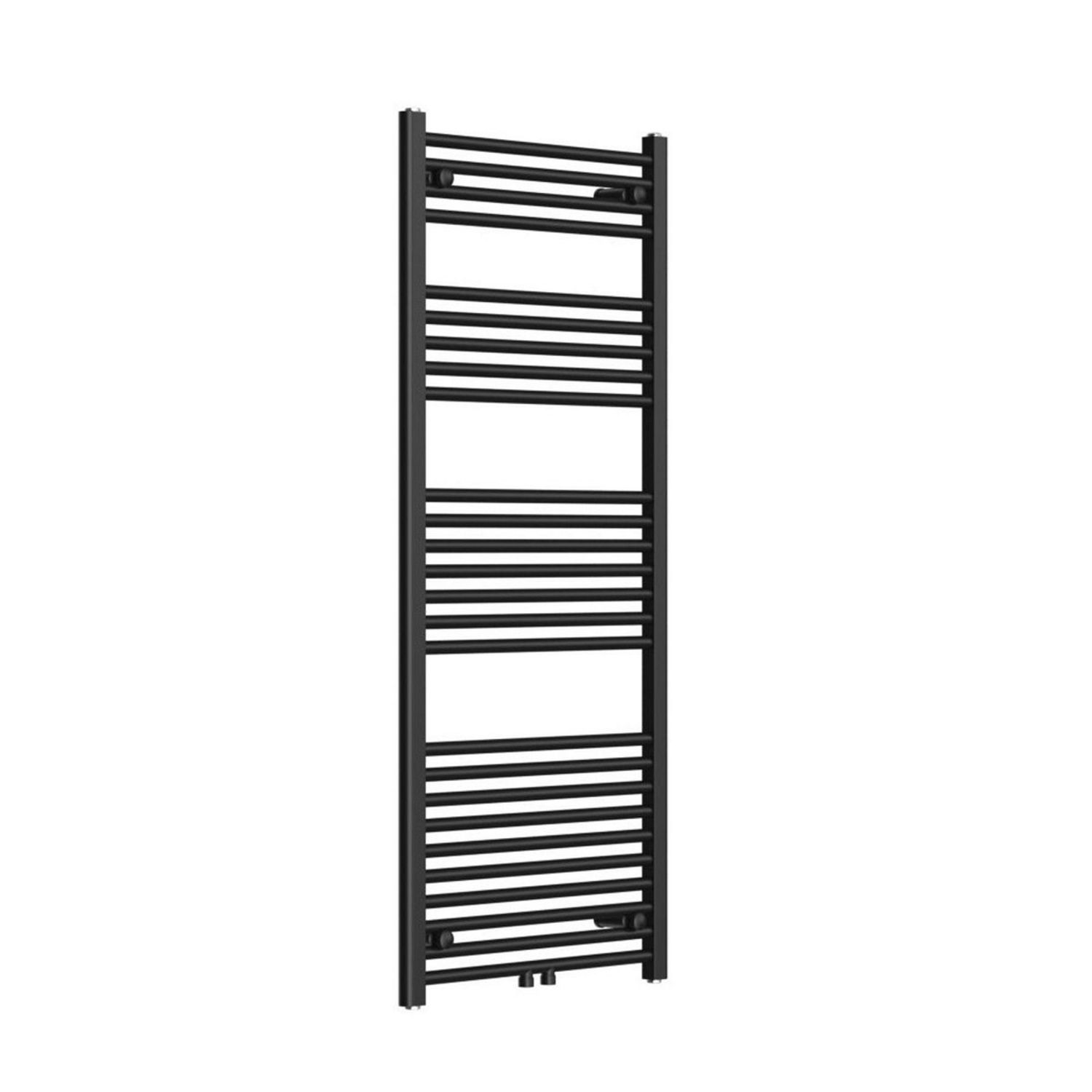 Boss & Wessing Saniro Radiator - 60x140 cm - Middenaansluiting - Mat Zwart
