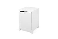 TemaHome Basics nachtkastje, 1 deur, spaanplaat/MDF, matwit, 34 x 34 x 50 cm