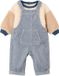 Vertbaudet Set tuinbroek en sweater baby jongen grijsblauw