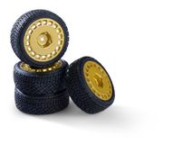 Carson 500900198 Rally Design2 Set van 4 wielen 1:10 goud