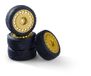 Carson 500900198 Rally Design2 Set van 4 wielen 1:10 goud