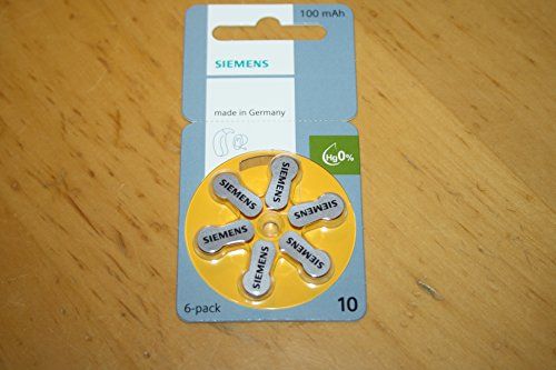 Siemens 10 stuks gehoorapparatuur batterijen 36 stuks - 6123456786152