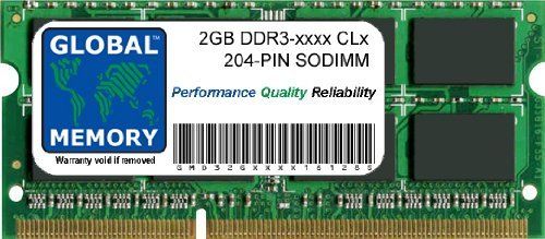 GLOBAL MEMORY 2 GB DDR3 1066/1333/1600 MHz 204-PIN SODIMM Memory Ram voor laptops/notebooks
