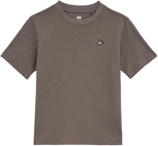 WE Fashion Jongens T-shirt Bruin Katoen Maat 122/128