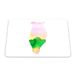 Bonamaison, Rechthoek Pop Art Digital bedrukte muismat, antislip onderkant, voor kantoor en thuis, grootte: 22x18 cm